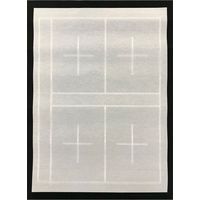 あかしや 書道用 下敷 規格判 4マス・6マス両面罫線入り 黒 AE-07 1セット(5枚)