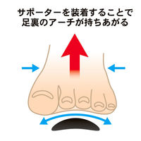 トリプルパワー つちふまずくん　F　ブラック　1足　HPO 1608Z BK　ヘルスポイント（直送品）