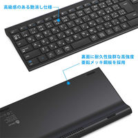 キーボード ワイヤレス Bluetooth テンキー付/JIS配列/パンタグラフ/超薄型 IC-BK23-BK iClever