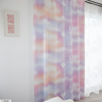 スミノエ DISNEY セミオーダー カーテン ミッキー メロウ 1300×2100mm ピンク １セット(2枚入)（直送品）