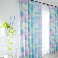 スミノエ DISNEY セミオーダー カーテン ミッキー メロウ 2900×1550mm ブルー １セット(2枚入)（直送品）