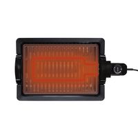 アピックスインターナショナル 減煙グリルプレート「肉祭り」 ブラック 焼肉 BBQ ステーキ １～２人用 AGP-230 1台（直送品）