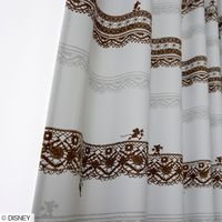 スミノエ DISNEY セミオーダー カーテン ミッキー トリムウェイ 2400×950mm ブラウン １セット(2枚入)（直送品）