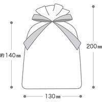 ヘッズ オーガンジーバッグ/グレー-M 50枚(10枚×5) OGG-BM