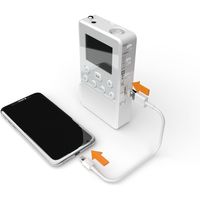 STAYERホールディングス 手回し充電式ワンセグＴＶラジオ（ホワイト）ＳＨーＧＤＨＴーＷＨ　1台（直送品）