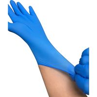 セーフラン安全用品 ニトリル使い捨て手袋粉無し Mサイズ マレーシア製 J2450-M 1箱（100枚入）