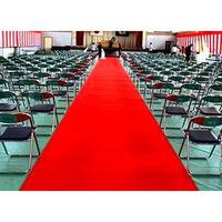 ワタナベ工業 フェルトカーペット 3.5mm厚 182cm×30m 朱赤 MFS-31 1巻(30m)