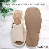 ストロング 麻混インソールスリッパ Mサイズベージュ 59-4-101 1セット(3足)