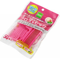 Clesh（クレシュ） キシリトールフロス＆ピック ピーチミントフレーバー １セット（50本入×２個） デンタルフロス