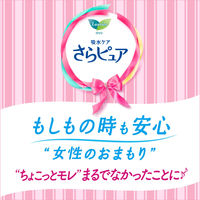 吸水ナプキン 50cc 羽なし 23cm ロリエ さらピュア スリムタイプ お徳用パック 1セット（44枚×3個） 尿漏れ　吸水ライナー　花王