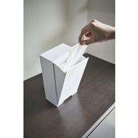 タワー（tower）ツーウェイマスク収納ケース タワー スリム ホワイト 1個 山崎実業（YAMAZAKI）