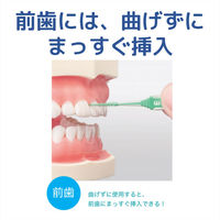 GUM(ガム) 曲がる ソフトピック 歯間ブラシ やわらか ゴムタイプ ケース付き (サイズ:SSS~S 細いタイプ) 40本入