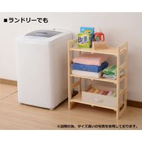 YAMAZEN　ウッドラック　幅600×奥行300×高さ1100mm　ナチュラル　（直送品）
