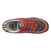 JSAA認定 作業靴 プロスニーカー ダイナスティエア DAプラス38 24.0cm レッド/グレー R9209013707 1足（直送品）