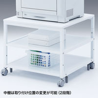 サンワサプライ　プリンタスタンド/台/ラック　幅600×奥行600×高さ500・520mm　（直送品）