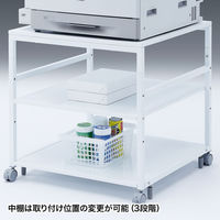 サンワサプライ　プリンタスタンド/台/ラック　幅700×奥行700×高さ700・720mm　（直送品）