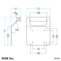 サンワサプライ　VESAマウント取付けテレビハンドル　MR-VESA5N　（直送品）