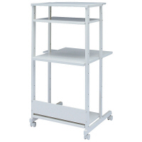 サンワサプライ　スチール製パソコンラック　幅650×奥行700×高さ1338mm　（直送品）