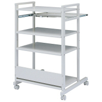 サンワサプライ　スチール製ハイスタンドパソコンラック（幅670×奥行644×高さ1071mm）　（直送品）