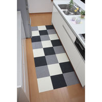 サンコー 撥水おくだけタイルマット20枚入り ダークグレイ KI-91 1セット