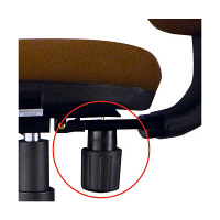 SOHOチェア FZCシリーズ オフィスチェア 布張り 肘無し ブラウン FZC-16BR 1脚　くろがね工作所　（直送品）