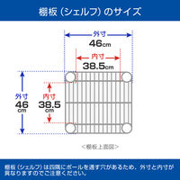 ルミナス ポール径25mm セット品 レギュラータイプ 4段 幅460×奥行460×高さ1260mm NLH4612-4 1台（取寄品）