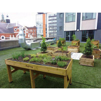 タカショー　ベジトラグ　プランター　Lサイズ　幅1800mm　ブラウン　（直送品）