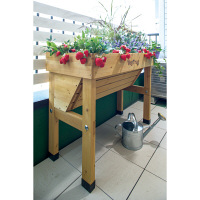 タカショー　ベジトラグ　ウォールハガー　プランター　Sサイズ　幅1000mm　ブラウン　（直送品）