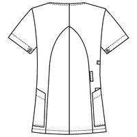 フォーク レディススクラブ Dネイビー×ストエカス M HI702-12 1枚　スクラブ（直送品）