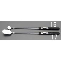 エスコ 25x50mm/210ー718mm 点検ミラー(伸縮柄) EA724CD-17 1セット(4本)（直送品）