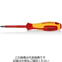 エスコ #1x 80mm [+]ドライバー(絶縁) EA560KB-1 1セット(4本)（直送品）