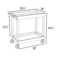 エスコ 895x457x870mm ツールワゴン(樹脂製) EA956AH-12 1台（直送品）