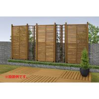 タカショー エコランド ルーバーラティス 900X1800mm EWL-918 1セット＜3枚入＞　（直送品）