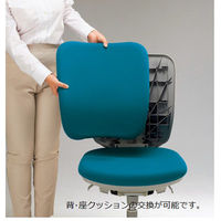 ライオン事務器 セレーナチェア ハイバック レザー張 ブラック No.2920S 1脚　（直送品）