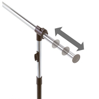 ルミナス ハンガーラック プッシュ式ハンガー「シングルプラス」 瞬間上げ下げ キャスター付 幅調整可能80-130cmGPH-80PSG 1台　（直送品）