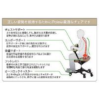 吉桂 iPole7（アイポール7）　オフィスチェア ストッパー付キャスター メッシュファブリック グリーン J0029 1脚　（直送品）