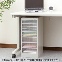 【軒先渡し】ナカバヤシ アバンテV2フロアケース A4 浅6･深3段 AF-9 シロ 幅277×奥行336×高さ622mm 1台（直送品）