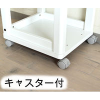 白井産業 セシルナ キッチンワゴン 幅348×高さ850mm ホワイト 1台（直送品）
