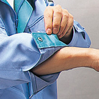 自重堂　制服百科　低発塵製品制電ブルゾン　スプレーグリーン　４Ｌ　840（直送品）