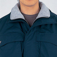 自重堂　制服百科　エコ防水防寒ブルゾン（フード付）　グリーン　Ｌ　48260（直送品）