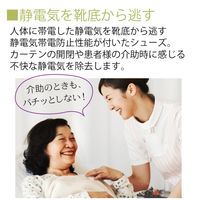 ミドリ安全 ナースシューズ 静電 スニーカー CSS15Si 先芯なし 28.0cm ホワイト 2105104515 1足（直送品）