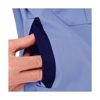 ミドリ安全 作業服 男女共用 春夏 半袖 ブルゾン GS561 LL シルバーグレー 3120120006 1点（直送品）