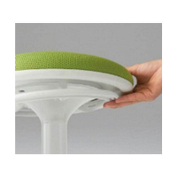 オカムラ ピルエット スイング脚タイプ ブラックシェル 布張り セージ L122EA FSG7 1脚（直送品）