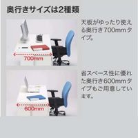 【組立設置込】プラス LEED（リード） デスク 片袖机 LE-147D-3 T2/W4 幅1400×奥行700×高さ700mm 1台（直送品）