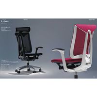 【設置込】イトーキ　セレーオチェア　クロスタイプ　可動肘付　ハンガー付　ブラックフレーム　アルミミラー脚　背座オフブラック　1脚（直送品）