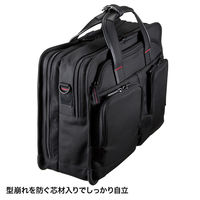 サンワサプライ エグゼクティブビジネスバッグPRO ダブル ブラック/15.6インチワイドまで対応 BAG-EXE8 1個（直送品）