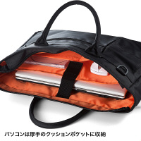 サンワサプライ ビジカジPCバッグ（ビジネスカジュアル） ブラック/15.6インチワイドまで対応 BAG-GF8BK 1個（直送品）