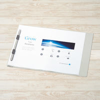 プラス　PPフラットファイルB4二つ折りGY　98389　（直送品）