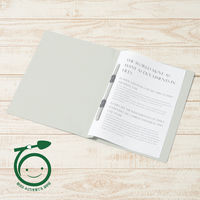 プラス 間伐材 フラットファイルA4S GY 78449 1冊