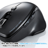 サンワサプライ　有線マウス　シルバー　Mサイズ　ブルーLED方式/5ボタン/エルゴノミクスデザイン/カウント切替ボタン付　MA-S1S　1個　（直送品）